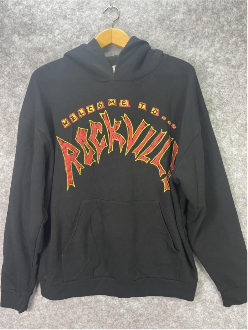 Welcome to Rockville Hoodie Mens XL Independent Trading Company Black Graphic
